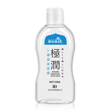 独爱极润系列润滑油草本配方女用男用夫妻房事私处润滑液人体润滑剂按摩精油水溶免洗肛部后庭润滑情趣用品 220ml-透明-极润经典款