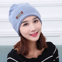 月子帽秋冬 秋季月子帽秋冬加厚保暖套头帽冬季产妇产后防风孕妇帽子月子头巾 蓝色