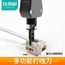 达而稳（DOREWIN）网线打线刀五对网络模块打线钳配线架打线工具打线器网络通用剥线刀卡压线刀压线器 多功能打线刀（RW-001D） 默认