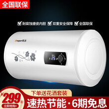领派（Lingpai）电热水器储水式速热家用洗澡40升50升60升80升沐浴100升 50升数码显示+上门安装 上门包安装