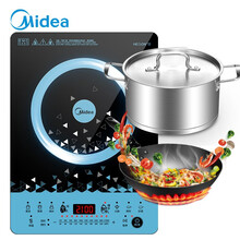 美的（Midea）电磁炉 2200W火力恒匀火电磁灶IH智能变频芯片精准控温 十档火力款