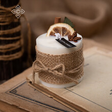 京普斯 复古田园永生花香薰蜡烛香氛新款杯蜡送孩子女生朋友实用浪漫少女心创意礼物 B款矮圆柱