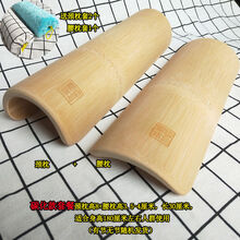 颈椎竹枕治颈椎病枕头修复颈椎专用缓解颈椎枕竹子硬枕- 碳化套餐颈高8+腰枕高3.5-4