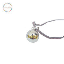 法国novabola孕妇安抚胎教铃铛进口孕妇铃铛项链礼物 镀银珠系列 波拉系列baby款