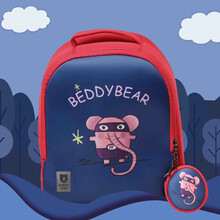 杯具熊（beddybear）儿童双肩背包书包宝宝休闲卡通背包幼儿园书包 超人象