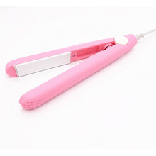 直发器迷你小夹板直发卷发两用女刘海内扣电拉直板夹卷发棒迷小型便携式 纯粉色【收纳盒】