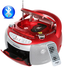 熊猫（PANDA）830便携cd播放机蓝牙CD机播放器学习录音机磁带一体收录机多功能老年人收音音响 【深红色 + 8G学习卡】