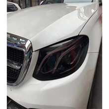 TPH汽车熏黑尾灯膜TPU大灯改色膜划痕自动修复汽车灯保护透光贴膜 TPH深黑色【1米*30CM】