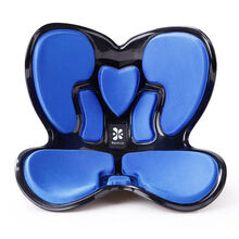 Backup防驼背美臀矫正坐姿护腰脊椎花瓣坐垫办公室久坐神器椅靠垫 经典运动：蓝 护腰坐垫