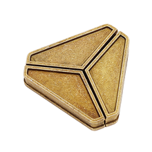 魔puzzle金锁10级box盒子解密解锁玩具鲁班锁九连环孔明锁铁铜合金智力锁扣烧脑成人玩具 三角锁