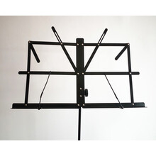 曲谱架可升降折叠小提琴谱架乐谱架吉他二胡长笛谱架古筝黑管 黑加厚架送包