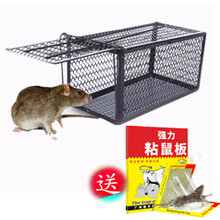 粘鼠板老鼠笼老鼠贴捕鼠器老鼠耗子夹家用捕鼠笼子驱鼠器抓捉老鼠 老鼠笼小号1个装