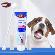 特瑞仕狗牙刷牙膏套装牛肉味100g 狗牙膏可食用宠物口腔异味牙结石清洁工具泰迪专用狗刷牙用品洁牙齿