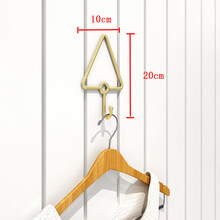 服装店展示架上墙点挂女装店壁挂式童装挂钩架子金色装饰衣架正挂 三角挂