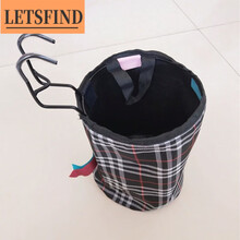 挂包婴儿车溜娃包溜娃神器车储物宝宝三轮车幼儿手推车置物篮车把车篓收纳袋 超大童车通用布篮深色米格