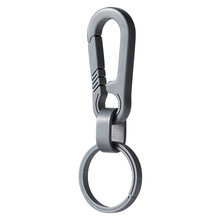 YORA 钛合金汽车钥匙扣男士小巧锁匙扣腰挂钥匙圈环钥匙链挂件女款个性创意简约