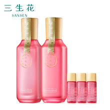 百雀羚三生花 水乳套装护肤化妆品 玫瑰花酿(精华水100ml+乳液100ml+旅行装随机)深补水高保湿