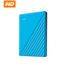 西部数据(WD)My Passport 加密移动硬盘1t 2t 4t 5t 2.5英寸USB3.0 随行款 蓝色 5TB(WDBPKJ0050BBL) 标配送包