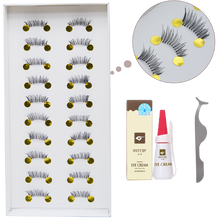 半截假睫毛自然款套装假睫毛胶水逼真裸妆素颜 眼尾拉长款眼睫毛 后半段 #301半截一盒+胶水+镊子
