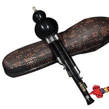 正音堂 全檀木葫芦丝乐器 专业演奏红檀木葫芦丝乐器初学成人自学降型考级学生 收藏黑檀木降B调