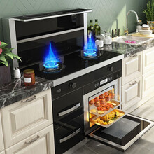 伟佳好太太 集成灶一体式油烟机燃气灶消毒柜烤箱一体式 集成灶抽油烟机煤气灶烟灶套餐 自动清洗烟灶联动 变频款（一米带蒸烤箱+消毒柜）特惠新款 液化气