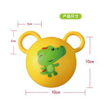 费雪（Fisher Price）儿童玩具球拍拍球甩甩球甩甩摇铃球组合 0-3-12个月 宝宝小皮球 拉拉摇铃球F0602黄色10cm