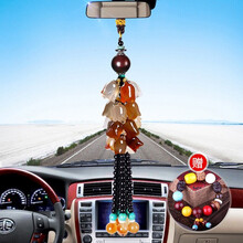 凯舜汽车挂件摆件车内饰品创意车载挂饰吊坠车上挂件玉髓装饰品 花开富贵