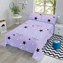 楚歌质优品 床单单件双人床单学生宿舍用品儿童床单亲肤磨毛舒适四季常用 夜空中的星 【2.0*0.9m】婴儿床使用
