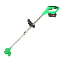 克里斯蒂安 打草机家用小型充电式电动割草机除草神器多功能锂电池修剪 轻巧型21V割草机配单电池赠刀片