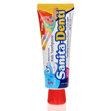 莎卡儿童牙膏含氟可吞咽5-6-12岁小学生牙膏韩国进口草莓香橙子味 5岁以上微氟（橙子味）