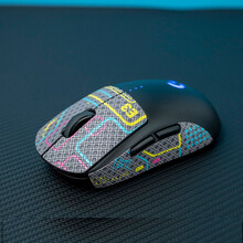 适用 罗1技 GPW 狗屁王 G102 GPRO G304 鼠标防滑贴吸汗按键贴侧边 GPX GPW 朋克灰色 防滑贴 #24