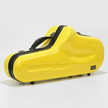 萨克斯盒子中音萨克斯箱包降E萨克斯盒硬箱可托运飞机箱子乐器配件 黄色