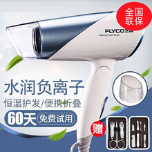 飞科（FLYCO） 电吹风 家用负离子大功率吹风筒可折叠便携式吹风机 标配+指甲刀