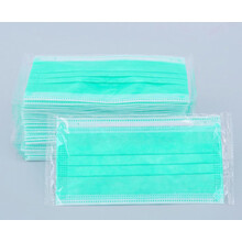 致净两层口罩夏天一次性单层一层二层夏季薄款透气超薄女彩色口鼻囗罩 二层绿色100片/包-独立包装