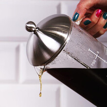 诺生集品 德国Trendglas Jena进口玻璃法压壶咖啡滤壶 家用手冲法式滤压壶 大号 1L