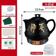 FEDAIR全自动电煎药壶中药煲中药壶煮中药锅熬药砂锅药罐煎中药锅养生壶 3L白瓷晶不粘带鸣音