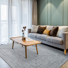 纵横地毯客厅棉质茶几毯手工编织北欧现代轻奢ins风书房玄关垫卧室床边毯家用飘窗毯儿童爬行毯 方形 160CMx230CM