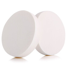 天姿雅面扑粉扑海绵葫芦水滴粉扑化妆棉海藻洗脸扑洁面扑化妆扑美容工具 圆形大号粉扑3片（白色）