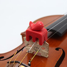 ARTINO台湾制造 硅胶小提琴中提琴大提琴静音器消音器弱音器4/4减音器消音器提琴配件 PM-112RD小提中提琴弱音器海豚