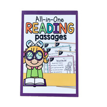 Phonics Comprehension自然拼读阅读理解作业幼儿学前早教教具小学英语自然拼读练习纸 102页A5练习纸