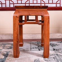 DFJXW F红木家具缅甸花梨（学名：大果紫檀）沙发椅组合实木宫廷椅皇冠皇宫沙发大茶几 中式仿古明清 小茶几/边桌/角几