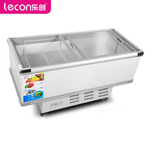 乐创 lecon平岛柜卧式冷藏保鲜冰箱冷冻点菜柜 烧烤配菜卧式海鲜冰柜 1.8米(单压缩机) LC-1.8
