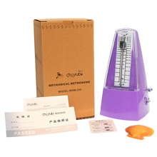 cherub小天使机械节拍器WSM-330钢琴吉他架子鼓小提琴古筝二胡萨克斯琵琶通用教学校音器打拍器 紫色-经典款