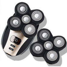 约克 多功能剃须刀三合一 剃光头神器自刮电动剃头刀成人两用刮光头机 充电式全身水洗理发器鼻毛修剪器 YK-TX375单机+原装刀头