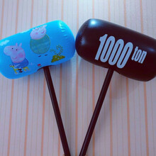 大号1000ton充气千吨狼牙棒槌锤子发泄减压成人儿童表演互动玩具 大号2个送气筒(发1黑色1卡通人物)