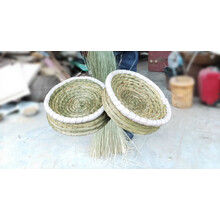 鸽子窝鸟窝鸽子窝信鸽窝草窝玉米皮防侧翻繁殖窝蛋盆家鸽鸽舍用品 5个信鸽油草窝加高款26cm