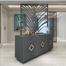 格灿新中式玄关柜禅意简约中式储物柜餐边柜装饰柜实木柜子门厅柜鞋柜 玄关柜1500*400*900