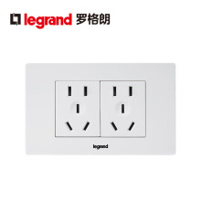 罗格朗（LEGRAND）电工电料118型插座尚超风系列暗装插排厨房插座电源 白色十孔插座