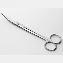 山力畜牧（SHANLIXUMU） 兽用不锈钢剪刀 兽用直尖剪子 弯尖剪刀　直头弯头剪刀 18CM弯尖剪刀　1把