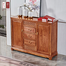 比艺 红木家具非洲花梨（学名：刺猬紫檀）实木餐边柜 新中式多功能橱碗备餐柜酒柜客厅储物柜置物收纳柜